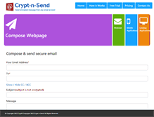 Tablet Screenshot of cryptnsend.com